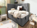Daybed Upholstered Bed with 3FT Single Sofa Bed 90 x 190 cm, Ottoman Bed with Hydraulic N601P343711G