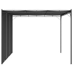 Garden Gazebo with Side Curtain 3x3x2.25 m Anthracite 47995