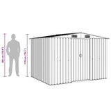 Garden Storage Shed Green Metal 257x205x178 cm 42910