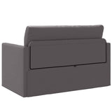 Sofa Bed Grey 124 x 71 x 78 cm Artificial Leather 4106710