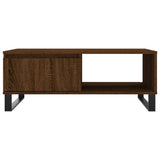 Coffee Table Brown Oak 90x60x35 cm Engineered Wood 827075