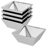 Garden Planter 5 pcs Silver 40 x 40 x 15 cm Galvanised Steel 873821