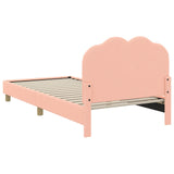 Children's Bed Frame with Headboard Pink 90 x 190 cm 42010974