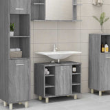Bathroom Cabinet Grey Sonoma 60x32x53.5 cm Engineered Wood 826373