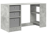 Desk with Drawer Concrete Grey 100 x 40 x 75 cm Engineered Wood 8000455