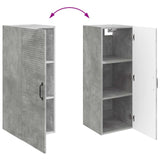 Wall-Mounted Cabinet Concrete Grey 33 x 34.5 x 90 cm 898588