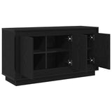 Sideboard Black Oak 102 x 35 x 55 cm Engineered Wood 862816
