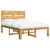 Double Bed Frame with Headboard ROSTOCK White 140 x 190 cm 3405481