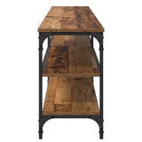 TV Cabinet Old Wood 200 x 30 x 50 cm Engineered Wood and Iron 881291