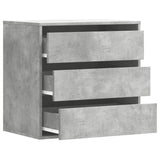 Corner Chest of Drawers Concrete Grey 60x41x58 cm Engineered Wood 852846