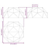Children Climbing Dome Blue 8FT without Slide Steel 42010326