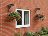 Wall Shelf Brackets 12 pcs Black 27.5 x 23 x 4 cm Steel 42038806
