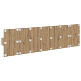 Headboard with Cabinet 3 pcs Artisan Oak Engineered Wood 3415964