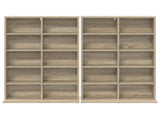 CD Cabinet 2 pcs Sonoma Oak 65 x 23.5 x 97.5 cm Engineered Wood 8012679