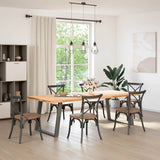 Dining Table Legs U-Shaped 2 pcs Anthracite 90x cm Steel 4012802