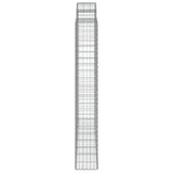 Arched Gabion Baskets 3 pcs 200x30x200/220 cm Galvanised Iron 3146216
