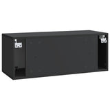 Wall-Mounted TV Cabinet Black 78.5 x 31 x 30 cm Engineered Wood 898716