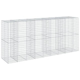 Gabion Basket with Cover 450x100x200 cm Galvanised Iron 3295232