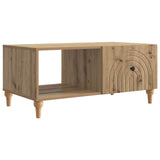 Coffee Table Artisan Oak 90 x 50 x 40 cm Engineered Wood 894274