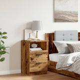 ZNTS Bedside Cabinet Old Wood 40x36x65 cm Engineered Wood 856844