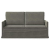 2 Seater Sofa Light Grey 150 x 81 x 82 cm Corduroy Fabric 42041100