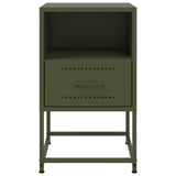 Bedside Cabinets 2 pcs Olive Green 36x39x60.5 cm Steel 846563