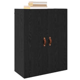 Wall Cabinet Black Oak 69.5 x 34 x 90 cm Engineered Wood 879509