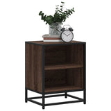 Bedside Cabinets 2 pcs Brown Oak 40x31x50 cm Engineered Wood and Metal 848708