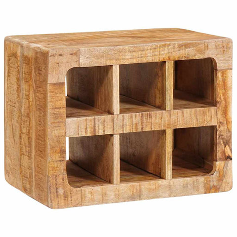 Wine Rack Wall-mounted Brown 44 x 30 x 35 cm Solid mango wood 4104573
