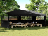 Party Tent Black Oxford fabric with PVC coating Large Foldable 4004950