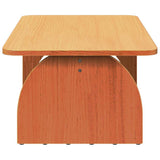 Coffee Table Wax Brown 80 x 50 x 31 cm Solid pine wood 873519