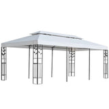 Gazebo Fabric White 300 x 600 cm Polyester 44837