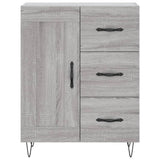Highboard Grey Sonoma 69.5x34x180 cm Engineered Wood 3200039