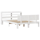 Bed Frame with Headboard without Mattress White 160x200 cm 3306832