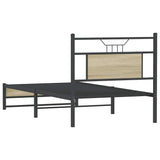 Bed Frame without Mattress Sonoma Oak 80x200 cm Engineered Wood 4106953