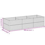 Garden Raised Bed 290x100x69 cm Corten Steel 152004