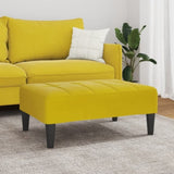 Footstool Yellow 77x55x31 cm Velvet 4007388