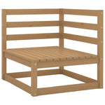 ZNTS 9 Piece Garden Lounge Set Solid Pinewood 3076142