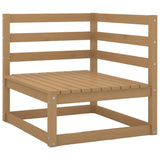 ZNTS 9 Piece Garden Lounge Set Solid Pinewood 3076142