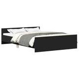 Bed Frame without Mattress Black 135x190 cm Double 3203790