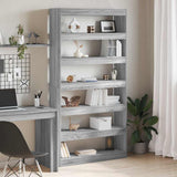 Book Cabinet Grey Sonoma 100 x 30 x 198 cm Engineered Wood 3345118
