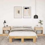 Bed Frame without Mattress 120x200 cm Solid Wood Oak 851950