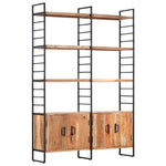 4-Tier Bookcase 124x30x180 cm Solid Acacia Wood 284416