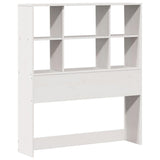 Bookcase Bed without Mattress White 90x190 cm Single Solid Wood 3323939