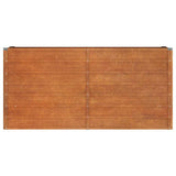 Garden Raised Bed Rusty 160x40x77 cm Corten Steel 151953