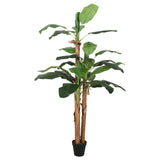 ZNTS Artificial Banana Tree 18 Leaves 150 cm Green 359001