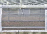 4 x 3 x 2 m Polytunnel Greenhouse with Roll-up Side Walls, Walk-in Grow House Tent with Steel Frame, T3398P313598