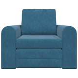 Sofa Bed Blue 98 x 71 x 83 cm Velvet 4106665