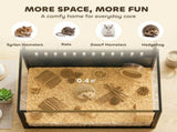 Hamster Cage Steel Chewproof with Openable Top, Deep Burrow for Dwarf Syrian Hamster, Gerbil, Rats, T3398P617034