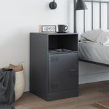 ZNTS Bedside Cabinet Anthracite 34.5x39x62 cm Steel 841767